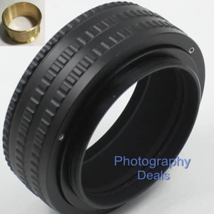 Brass M58 to M58 25mm-55mm Adjustable Focusing Helicoid Adapter Extension Tube - Picture 1 of 8