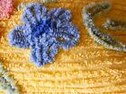 1940's VTG Chenille Bedspread, CUTTER, Yellow,