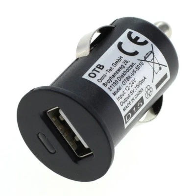 OTB Kfz USB Adapter Zigarettenanzünder Mini Auto Ladegerät 1000mA 12V ultraflach