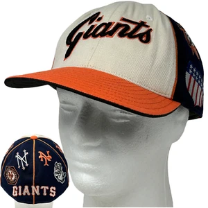 Vintage 90s San Francisco SF Giants Hat Baseball Cap Fitted 7 3/4 Blue NY Logos - Bild 1 von 11