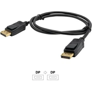 Cable de video negro Visiontek 901291 6,6 pies DisplayPort a DisplayPort 1,4 8K 4K - Imagen 1 de 3