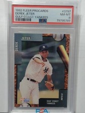 1992 FLEER PROCARDS DEREK JETER GULF COAST YANKEES #3797 PSA 8 NM-MT "RARE FIND"