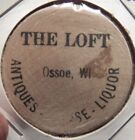 Vintage The Loft Antiques Ossoe, WI Wooden Nickel - Token Wisconsin #1