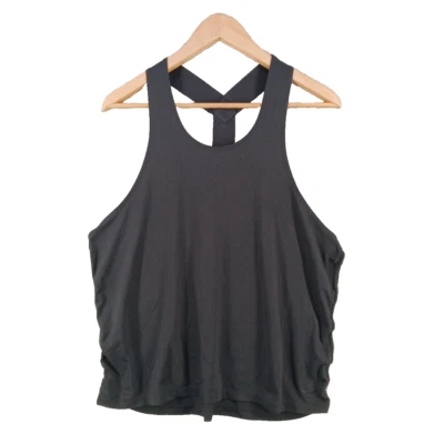 CHAMPION Tank top Size MEDIUM(8-10)Women Black Racerback Knit Gym - Image 1 of 4