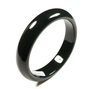 59 mm zertifiziert A 100 % natürlich schwarz grün Nephrit Jade Armreif Armband 42119 - Bild 1 von 11