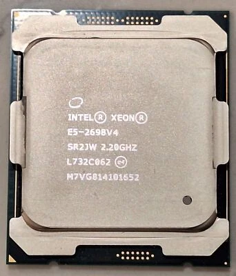 Intel Xeon E5-2698 V4 2.20GHz 20-Core SR2JW LGA2011-3 X99 Server CPU Processor - Image 1 of 2