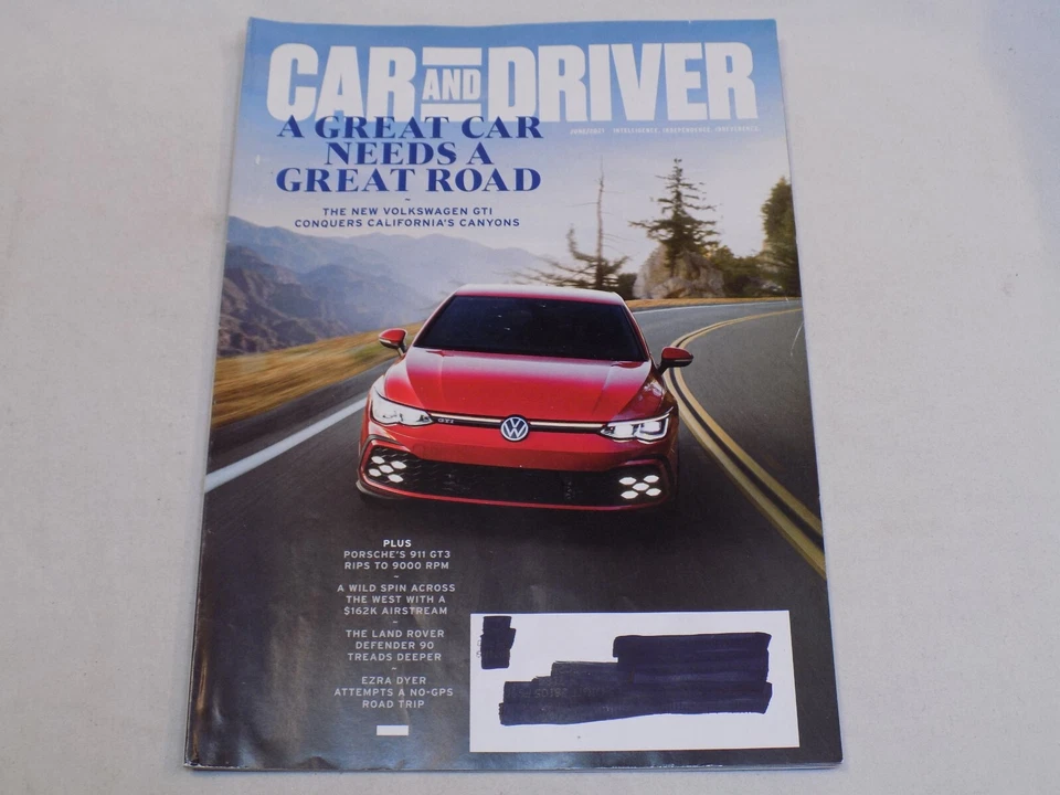 Car and Driver Magazine 2021 Porsche 911 GT3 Airstream Land Rover Volkswagen GTI - Image 1 of 1