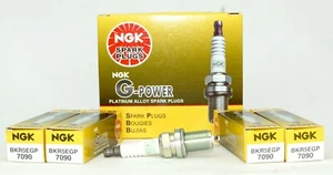 Set of 4 NGK 7090 G-Power Nickel Performance Spark Plugs BKR5EGP - Picture 1 of 8