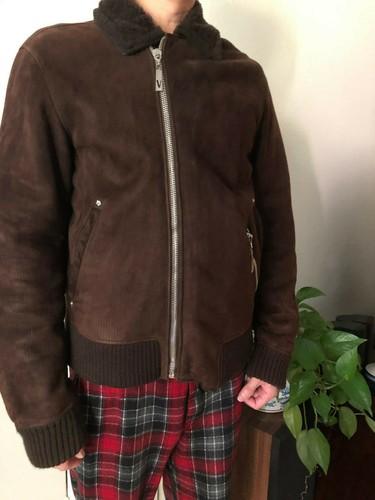 Versace pelle pelle pelle scamosciata M uomo