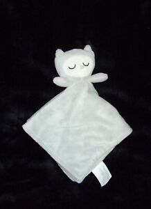 Kohls Cares Owl Baby Blanket Grey Plush Soft Security Lovey