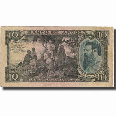 [#574894] Banknote, Angola, 10 Angolares, KM:78a, VF Cover