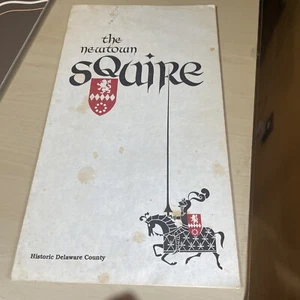 The Newtown Squire Restaurant Menu Date Night March 6 1982 Pa Delaware County - Picture 1 of 6