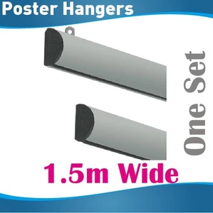 1.5m Poster Hangers Gripper Poster hanging rail hanging rails - Picture 1 of 4