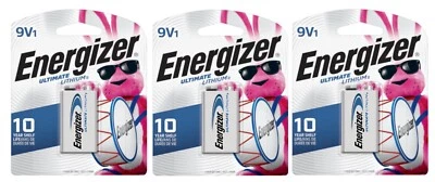 3~Energizer Advanced Ultimate Lithium 9 V 750 Ah Battery 10 Year Shelf Life 1 pk - Image 1 of 2