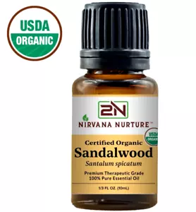 Organic Sandalwood Essential Oil USDA Certified 100% Pure Therapeutic Grade - Picture 1 of 11