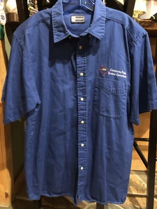Comanche Peak Nuclear Operations Short Sleeve Uniform Shirt Blue Mens Size XL - Picture 1 of 5