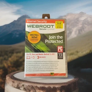 WEBROOT SecureAnywhere Internet Security PLUS - 3 Devices / 1 Year Subscr - Afbeelding 1 van 9