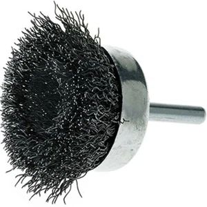2" Crimped Wire Cup Brush Carbon Steel 1/4" Hex Shank for Die Grinder or Drill - Picture 1 of 4