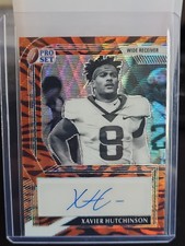 2022 Pro Set Metal Autograph #PA-XH1 Xavier Hutchinson RC Rookie AUTO 1/5 Texans