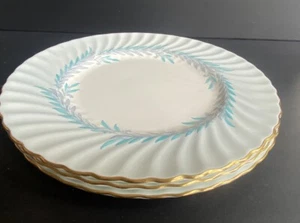 VTG Minton Bone China SYMPHONY BLUE Dinner Plates 10 5/8", Set of 3 - Bild 1 von 6