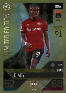 Topps Match Attax Champions League 22/23 Limited Edition LE 14 Moussa Diaby - Picture 1 of 1