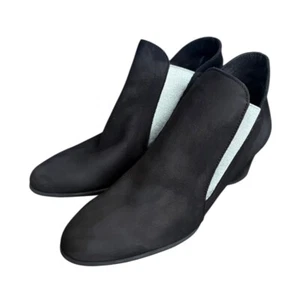 Arche Musc Suede Ankle Booties Black/Silver Size 38 (US 7) - Picture 1 of 7