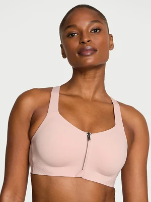 Victoria Secret 34D Increíble Sujetador Deportivo Knockout Cremallera Frontal Con Aros Rosa Foto 1 de 4