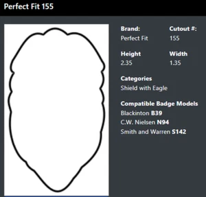 PERFECT FIT 105 Florida DOC Badge Wallet SHIELD W/ EAGLE CUTOUT 155 B39 N94 S142 - Picture 1 of 6