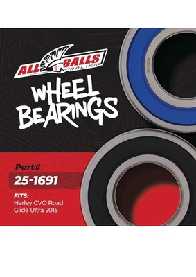  Kit de cojinete de rueda de carreras delantero compatible/reemplazo para ABS Harley Cvo  Foto 1 de 4