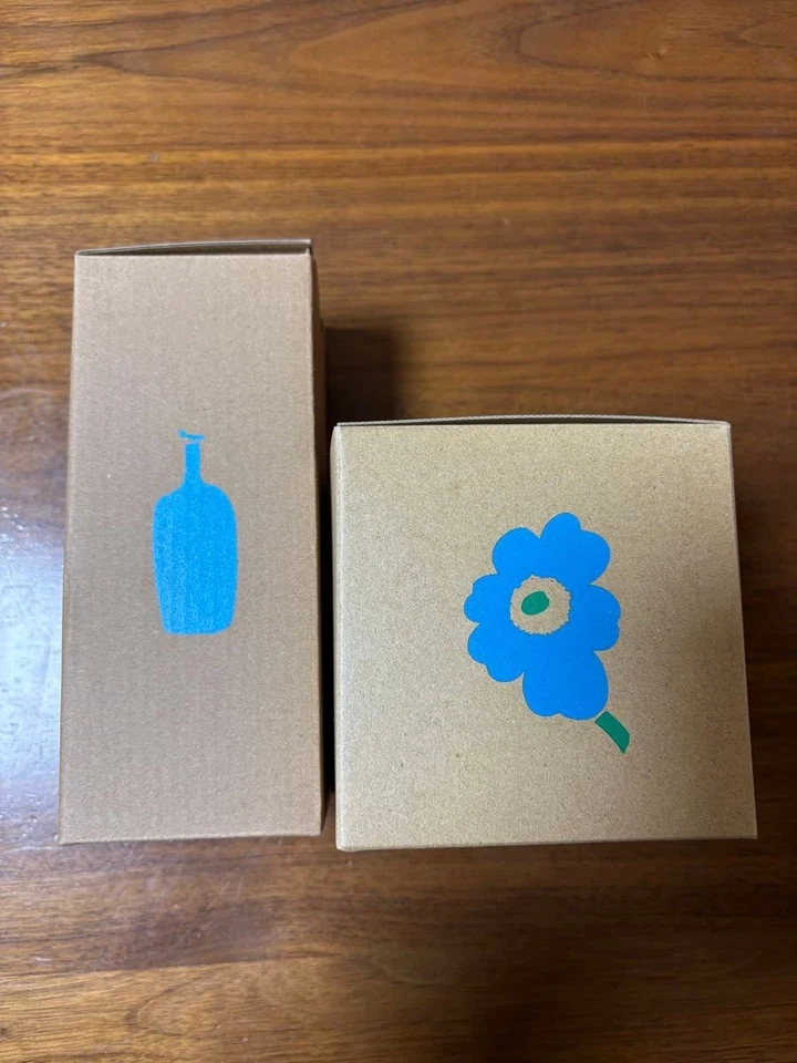 NUEVO Juego de vasos y tazas Marimekko × botella azul café Unikko limitado nuevo Japón Foto 1 de 1