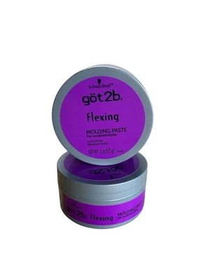 Got2b Flexing Molding Paste Low Shine Medium Hold Sculpted Styles 2 oz - 2-Pack - Image 1 of 2