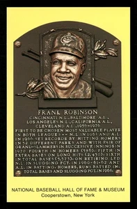 Frank Robinson Hall of Fame Plakette Postkarte geteilt Rückseite unbesendet - Bild 1 von 2