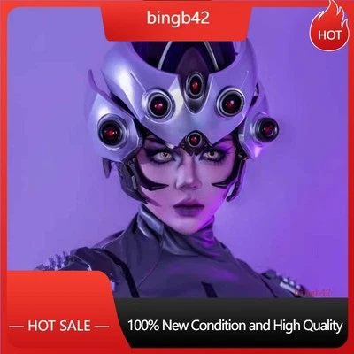 Overwatch Widowmaker Guillard OW2 Cosplay Blizzard Mechanical Helmet Mask Glow   - Image 1 of 4
