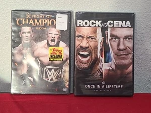 WWE DVD Collection: Night of Champions"2014 & "The Rock vs Cena" New Sealed!⚡⚡ - Picture 1 of 11