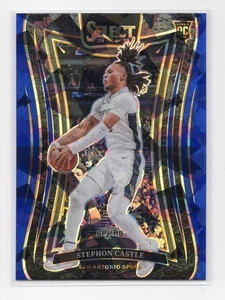 2024-25 Panini Select Basketball - Stephon Castle - Blue Cracked Ice - Picture 1 of 2