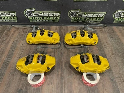 2014 PORSCHE 911 TURBO S 991 FACTORY PCCB CARBON CERAMIC BRAKE CALIPERS SET OEM - Image 1 of 4