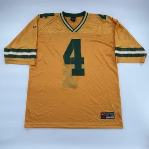 Vintage Green Bay Packers Jersey Mens Large NFL Football Brett Favre Nike 00s - Picture 1 of 8