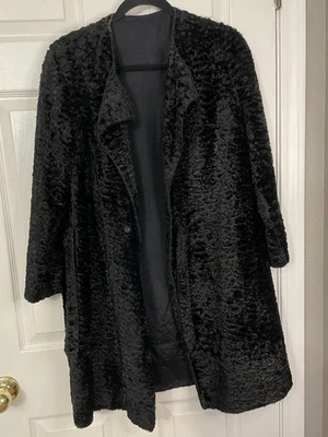 Vintage Faux Persian Lamb Coat - Image 1 of 4