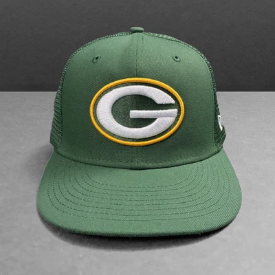 Green Bay Packers New Era 9Fifty GREEN "G" Logo TRUCKER Snapback Hat - NWOT - Image 1 of 4