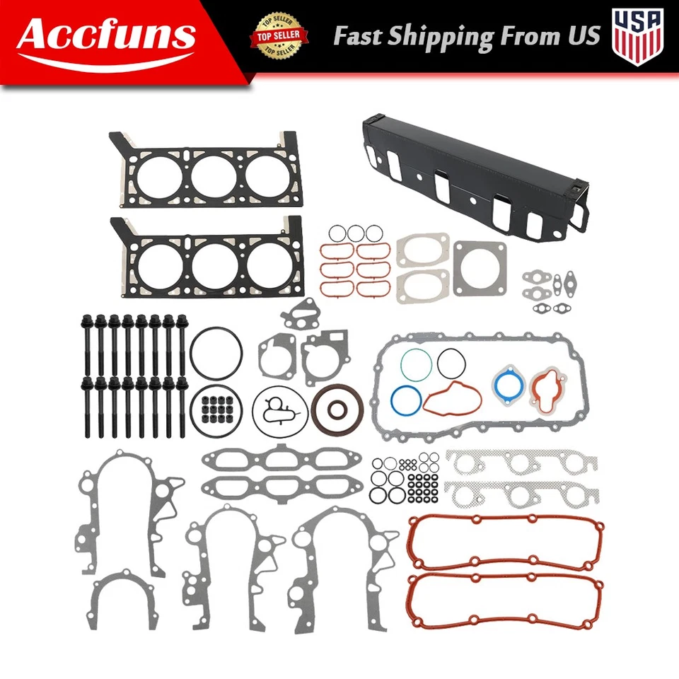 Juego completo de juntas pernos de cabeza para Chrysler Pacifica Town Country Dodge 04-10 3,8 L Foto 1 de 4