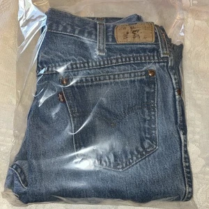 Levis Strauss Jeans Men 557 Bootcut Cotton Denim Jean 32x34 Blue Old Tag SF207 - Picture 1 of 24