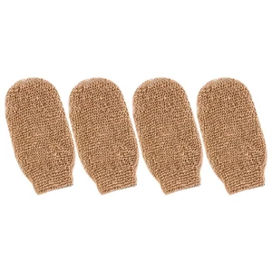  4Pcs Exfoliating Gloves Bath Shower Gloves Exfoliating Gloves Body Scrubbing - Picture 1 of 12