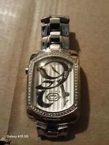 Marc Ecko Mens 8/29 1972 Dial E95017G3 Stainless Steel Gemset Bezel Watch  - Picture 1 of 5