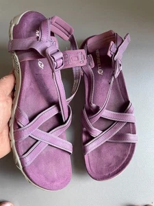 Merrell Terran Ari Lattice very grape purple strappy sandals uk 7 eur 40 - Imagen 1 de 20