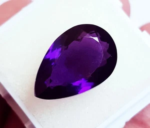6.30 Ct Natural Purple Amethyst Pear Shape Unheated Charming Fine Gemstone 39 - Picture 1 of 7