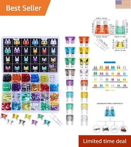 Juego de fusibles automotrices Ultimate 272 piezas - 2A a 35A, fácil reemplazo incluido - Imagen 1 de 8