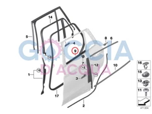 BMW X1 F48 Window Well Seal Inner Rear Left Door - Picture 1 of 5