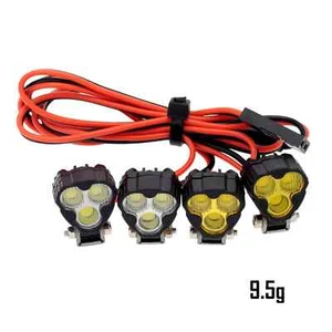 MEUS Racing RC LED Scheinwerfer Stoßstangen- & Dachleuchten mit AXU Controller für 1/24 - Bild 1 von 2
