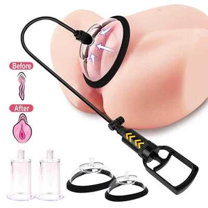 Vakuum Brust Nippel Saug Klitoris Pussy Pump Kit Paar 4 Cups Enhancer für Frauen - Bild 1 von 21