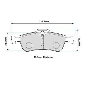 PBS Brakes ProTrack Motorsport Rear Brake Pads – Mini R50/R53 Cooper - Picture 1 of 5